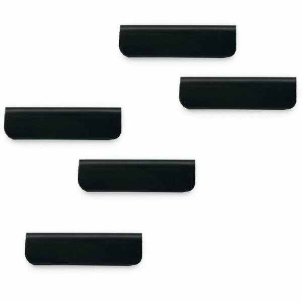 Durable Office Products Clip, Magnetic, 2-3/8inWx5/8inH, Black, 10PK DBL470501